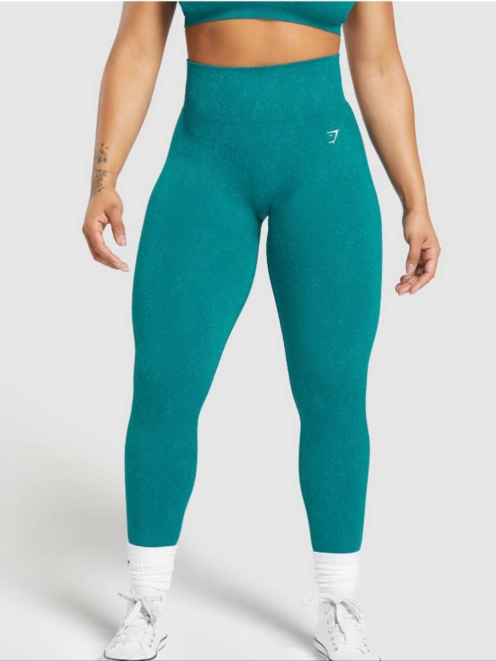 Gymshark Teal Adapt Fleck Seamless High-Waisted Leggings